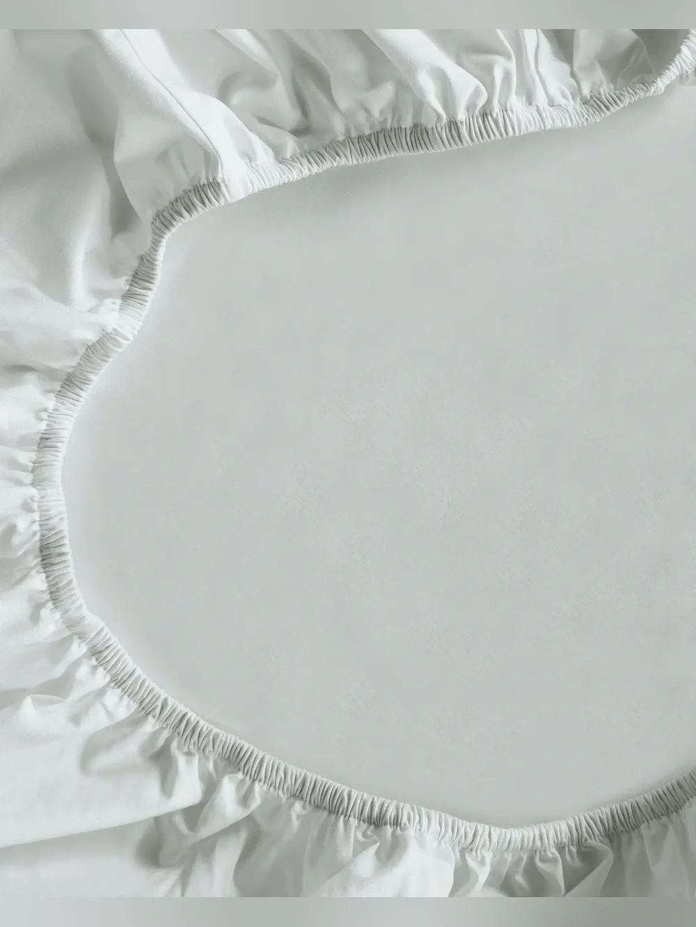 New Quince Organic Crisp Percale Fitted Sheet Set Twin XL Mist (Light Grey Blue)